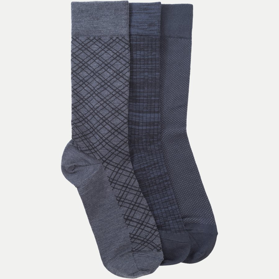 72020 3-PACK - Crafted 3-Pack Regular Strrømper - Strømper - Regular - NAVY - 1