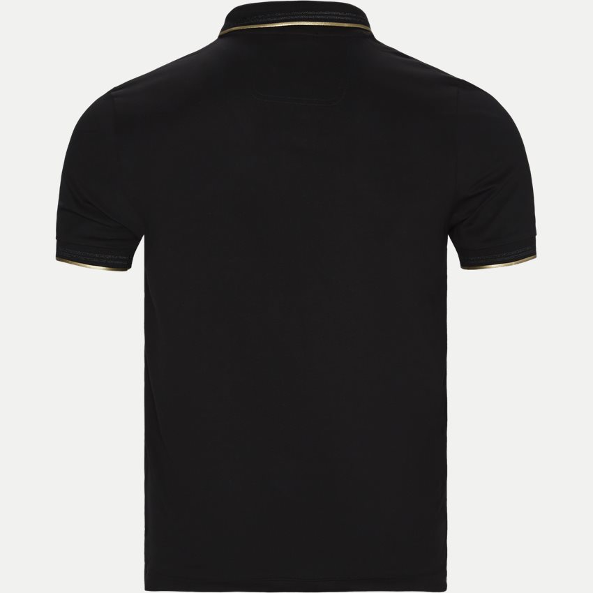 BOSS Athleisure T-shirts 50412675 PAUL CURVED. SORT/GULD