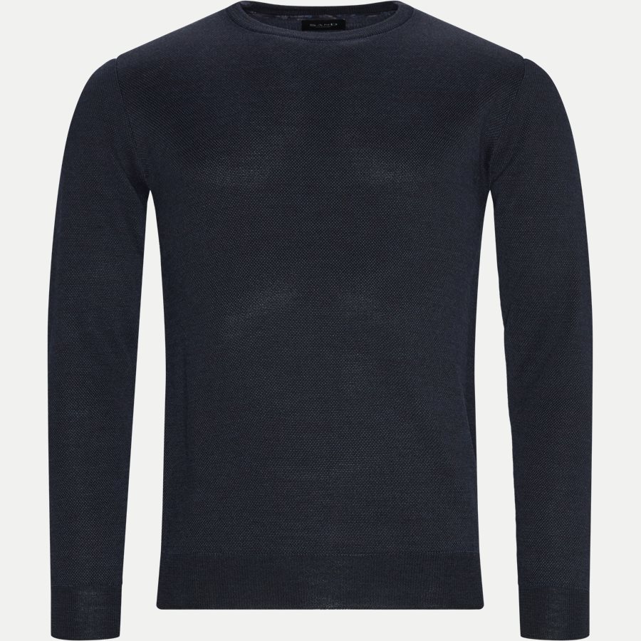 MERINO JC TWO TONE IQ - Merino JC Two Tone Sweater - Strik - Regular - NAVY - 1
