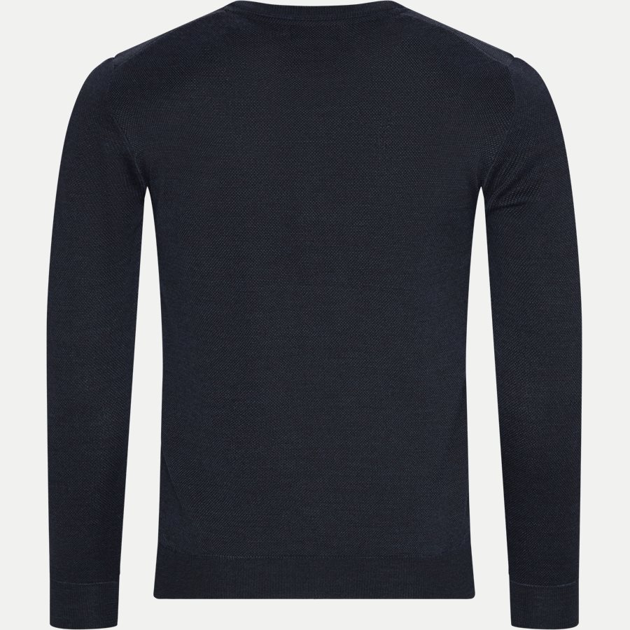 MERINO JC TWO TONE IQ - Merino JC Two Tone Sweater - Strik - Regular - NAVY - 2