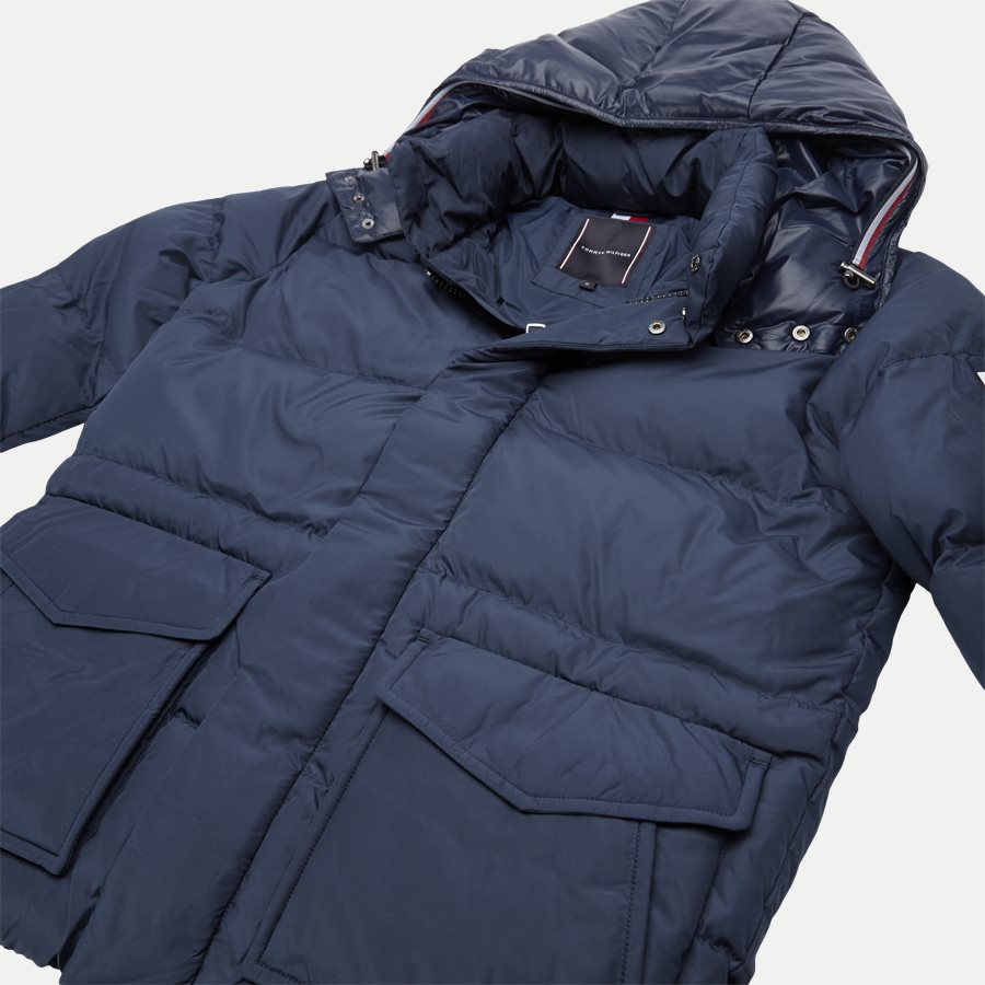 TOMMY HOODED BOMBER - Tommy Hooded Bomber Jacket - Jakker - Regular - NAVY - 4