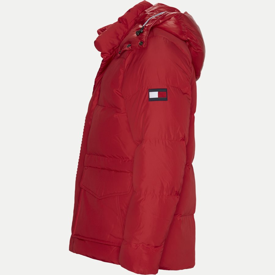 TOMMY HOODED BOMBER - Tommy Hooded Bomber Jacket - Jakker - Regular - RØD - 3