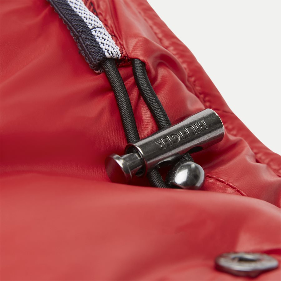 TOMMY HOODED BOMBER - Tommy Hooded Bomber Jacket - Jakker - Regular - RØD - 8