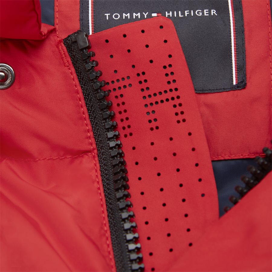 TOMMY HOODED BOMBER - Tommy Hooded Bomber Jacket - Jakker - Regular - RØD - 9
