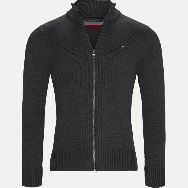 Tommy Hilfiger Trøje Tommy Hilfiger trøje med lynlås grå