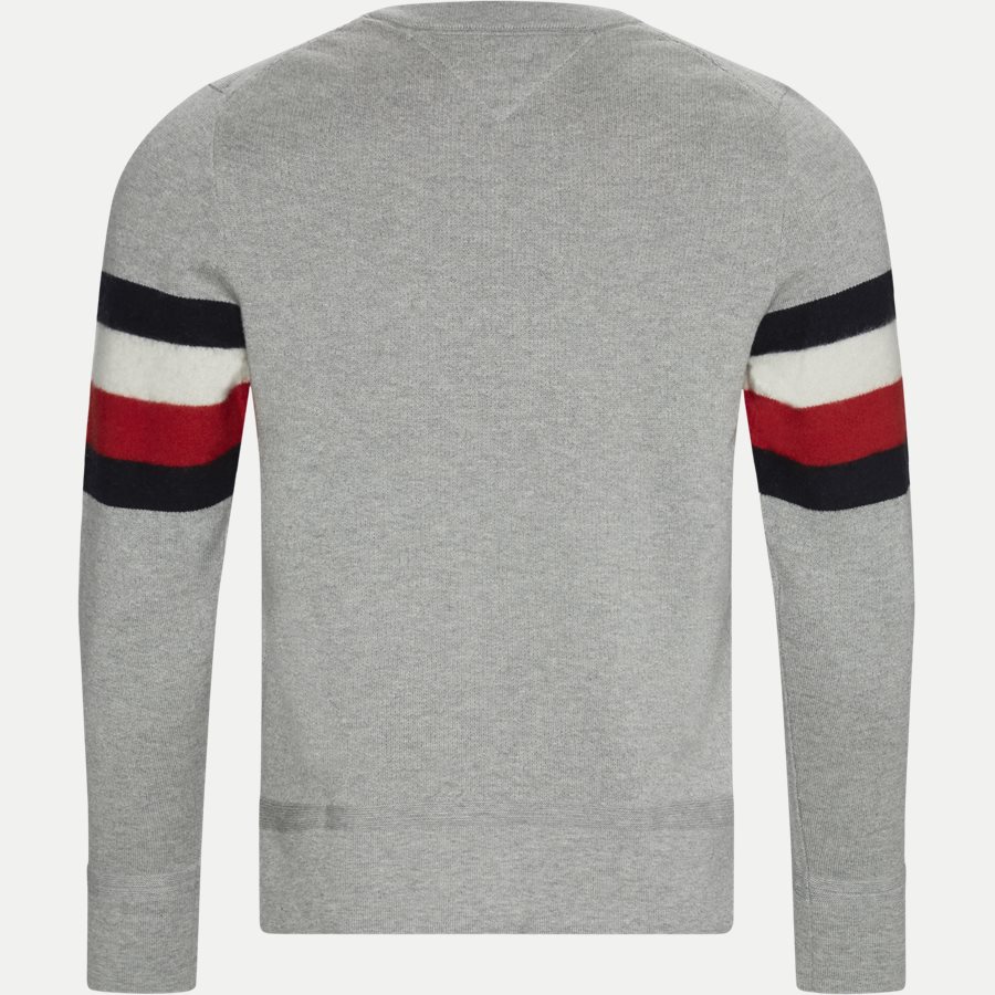 SOFT GLOBAL STRIPE SWEATER - Soft Global Stripe Sweater - Strik - Regular - GRÅ - 2