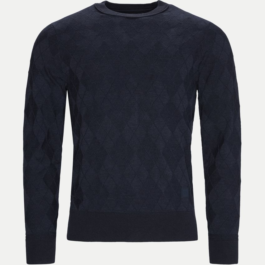 Tonal Textured Argyle Sweater