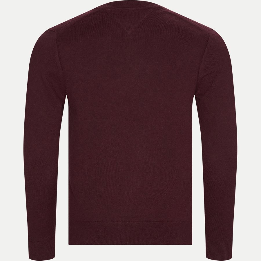 PIMA COTTON CASHMERE CREW NECK - Pima Cotton Cashmere Crew Neck - Strik - Regular - BORDEAUX - 2