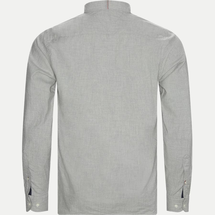 FLEX HERRINGBONE SHIRT - Flex Herringbone Shirt - Skjorter - Regular - GRÅ - 2