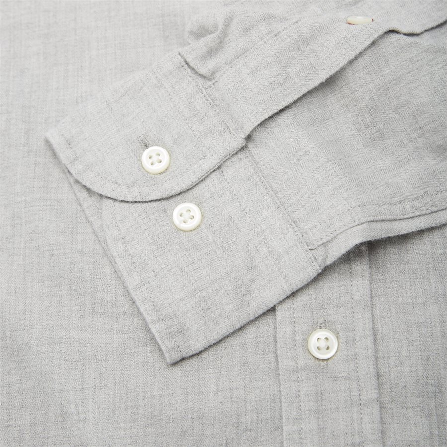 FLEX HERRINGBONE SHIRT - Flex Herringbone Shirt - Skjorter - Regular - GRÅ - 3