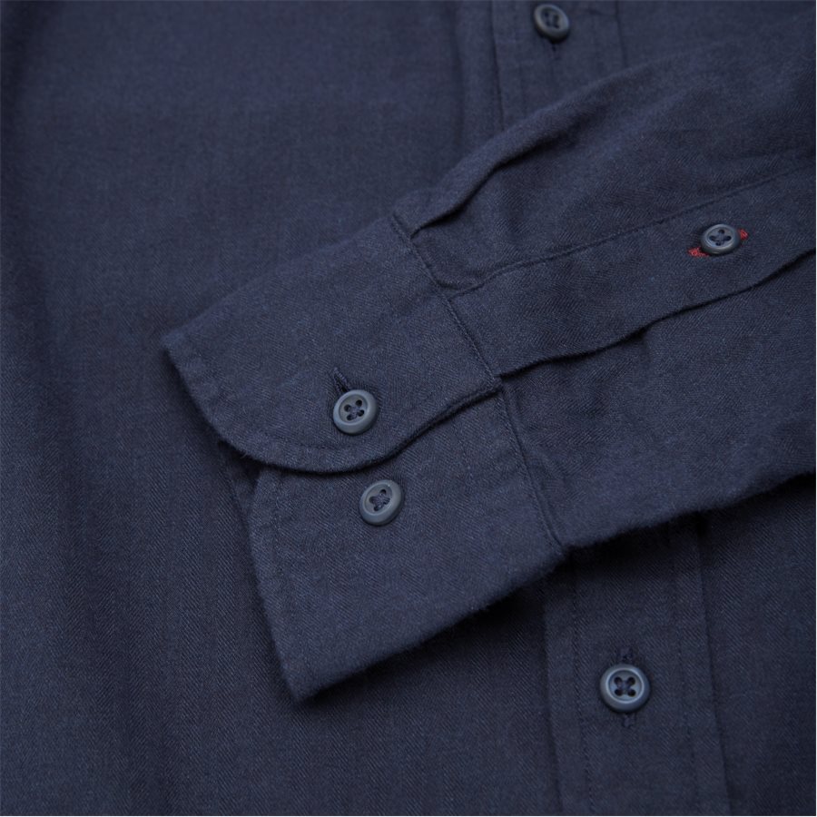FLEX HERRINGBONE SHIRT - Flex Herringbone Shirt - Skjorter - Regular - NAVY - 3