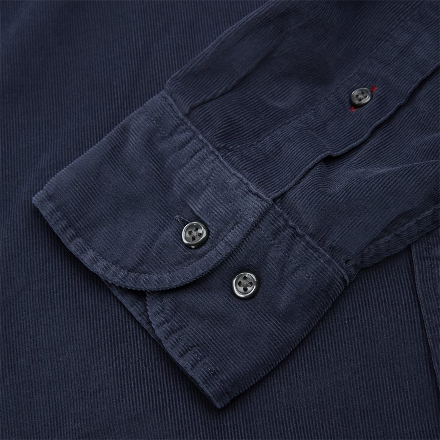 GARMENT DYED CORDUROY SHIRT - Garment Dyed Corduraoy Shirt - Skjorter - Regular - NAVY - 4