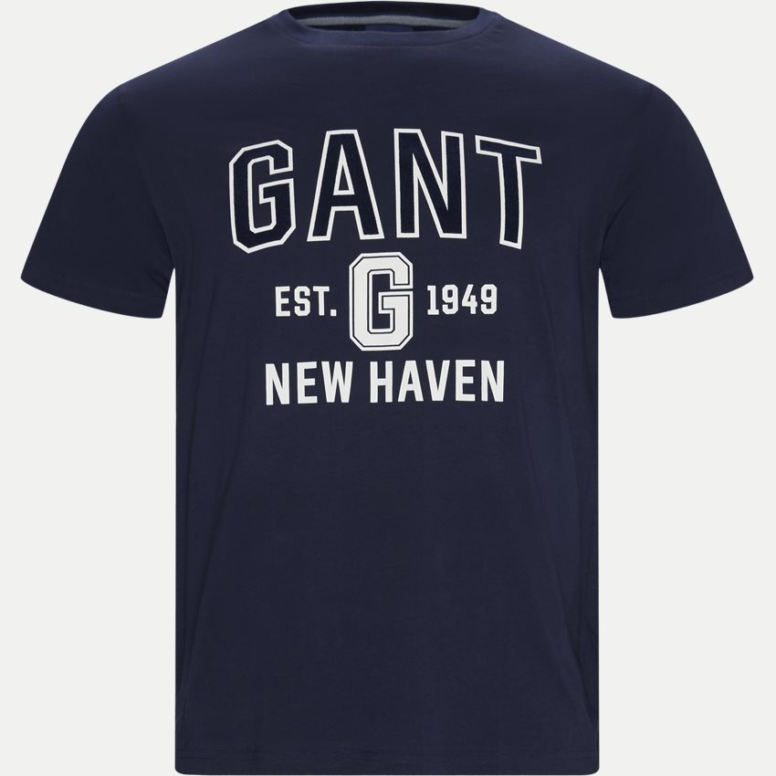 Gant T-shirts D2 GIFT GIVING SS T-SHIRT BLÅ