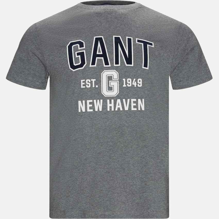 Gant T-shirts D2 GIFT GIVING SS T-SHIRT GRÅ