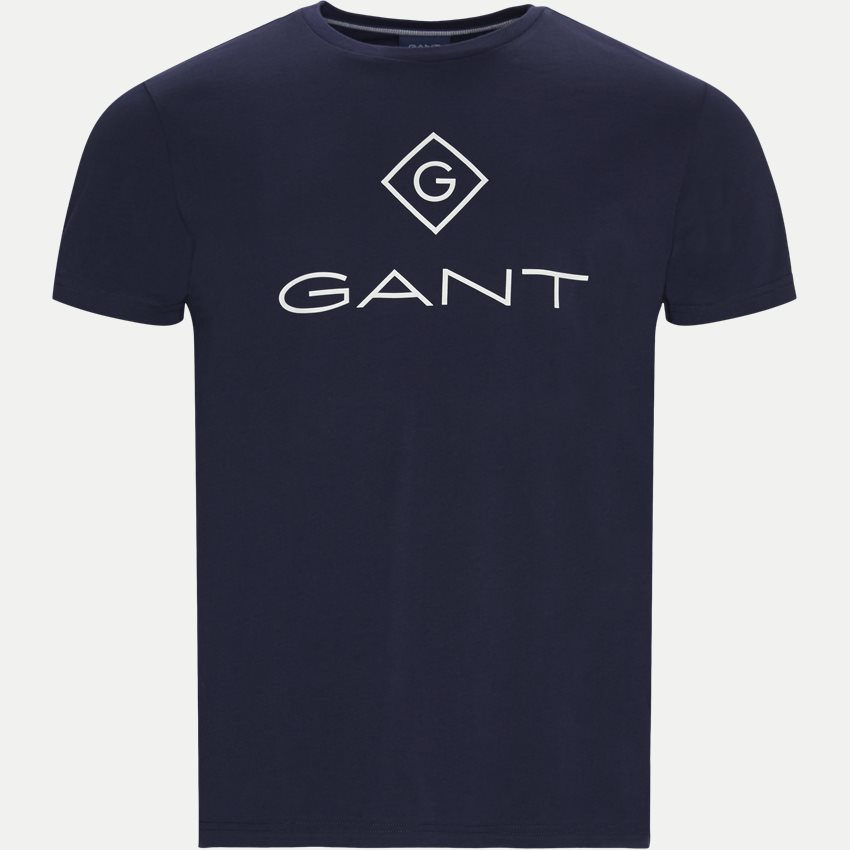Gant T-shirts D1 GANT LOCK UP SS T-SHIRT BLÅ