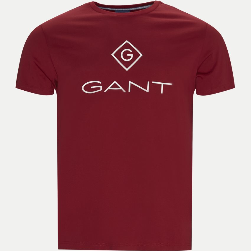 Gant T-shirts D1 GANT LOCK UP SS T-SHIRT RØD