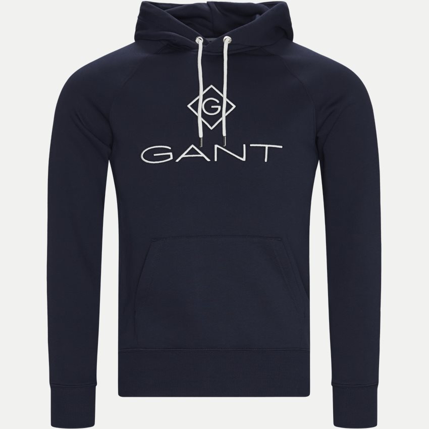 Gant Sweatshirts D1 GANT LOCK UP HOODIE BLÅ