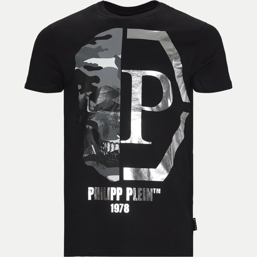 Philipp Plein T-shirts MTK3987 PJY002N SORT/HVID