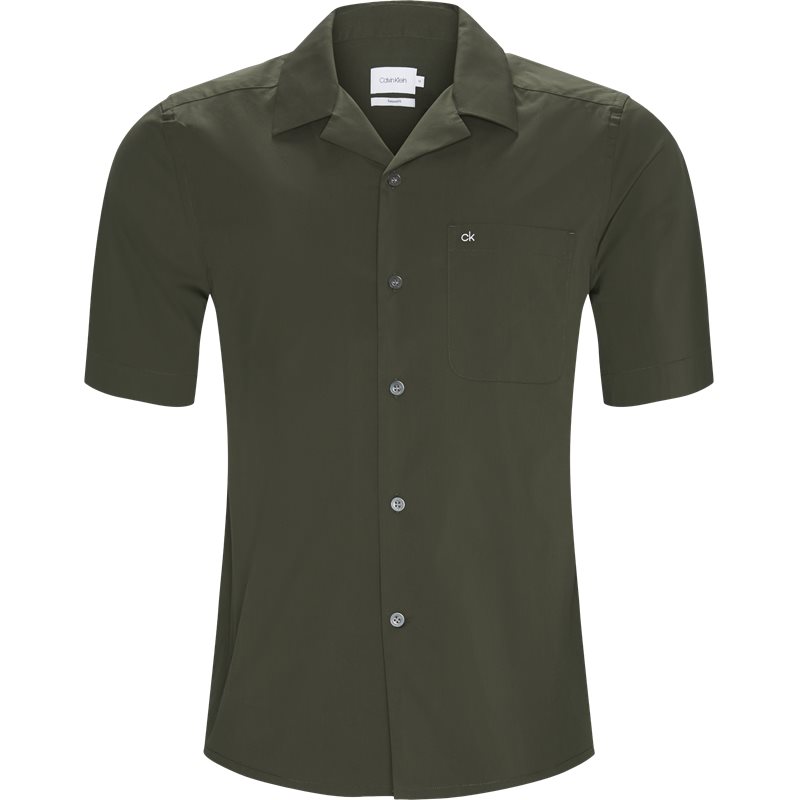 Calvin Klein Relaxed fit K10K104025 CUBAN COLLAR Skjorter Grøn Billede af Calvin Klein Relaxed fit K10K104025 CUBAN COLLAR Skjorter Grøn