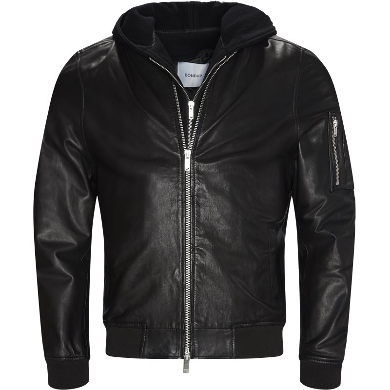 Dondup Regular fit UJ672 PL219 XXX Jakker Sort Billede af Dondup Regular fit UJ672 PL219 XXX Jakker Sort