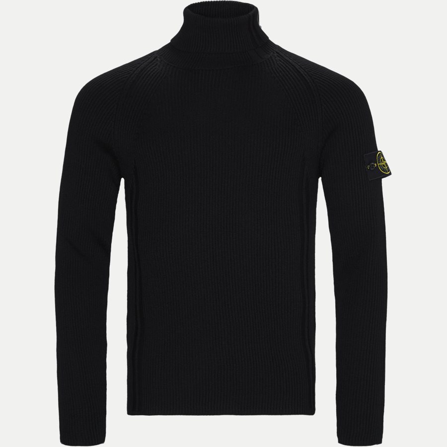 542C2 - High Neck Sweater - Strik - Regular - SORT - 1