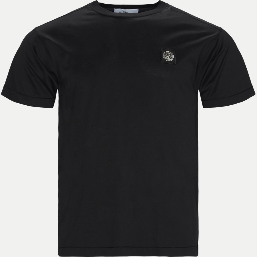 24113 - Crewneck Logo T-shirt - T-shirts - Slim - SORT - 1