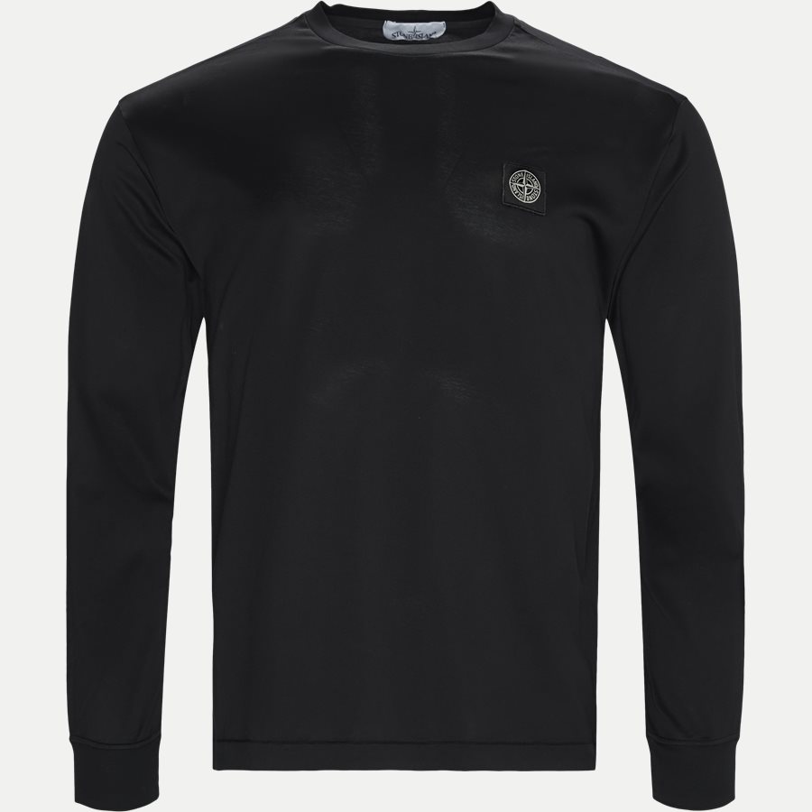 22713 - Long Sleeve Logo T-shirt - T-shirts - Slim - SORT - 1