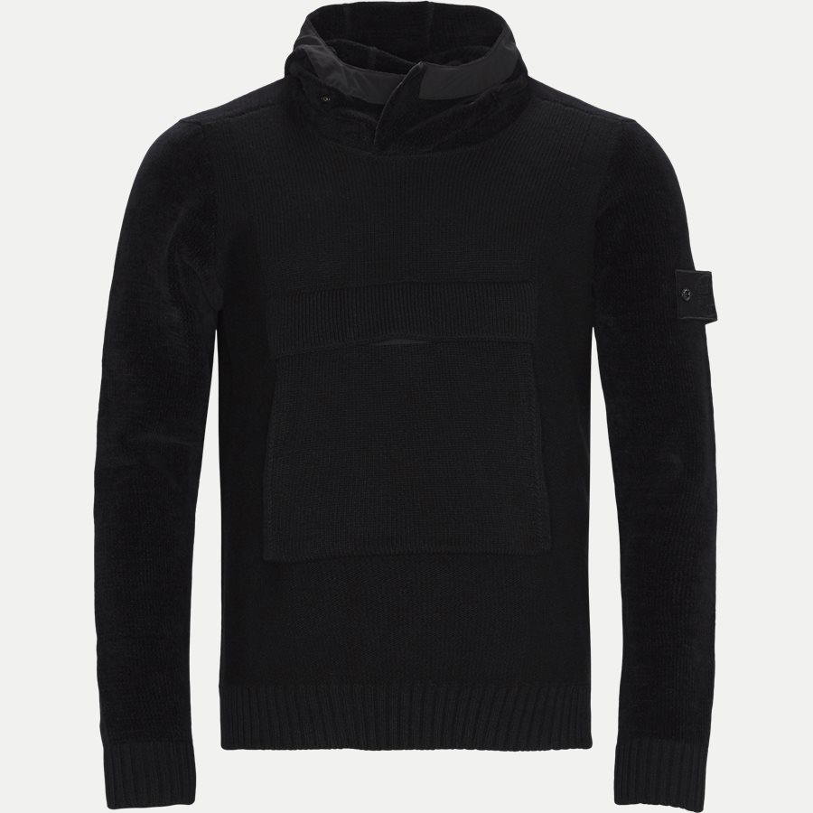 593FA - 593FA Ghost Piece Hoodie - Strik - Regular - SORT - 1