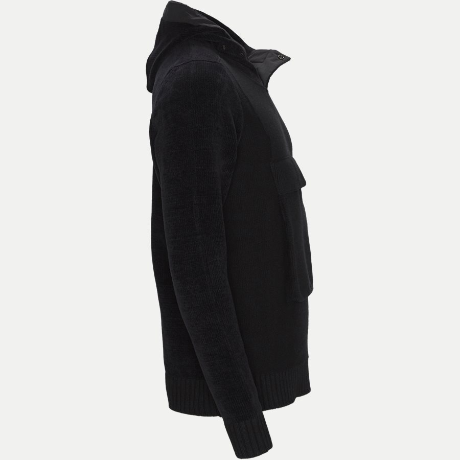 593FA - 593FA Ghost Piece Hoodie - Strik - Regular - SORT - 3