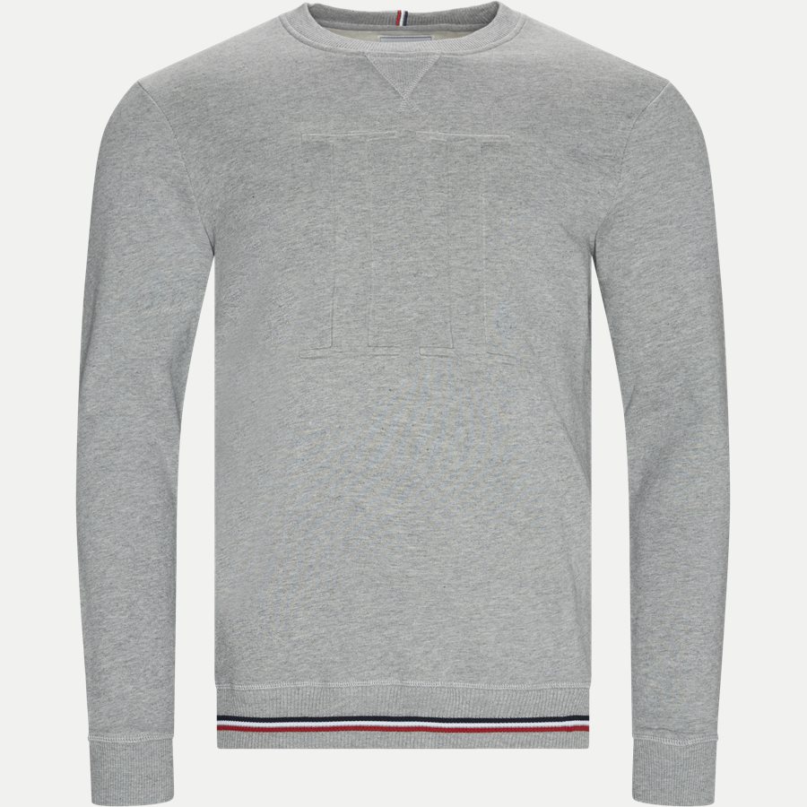 EMBOSSED SWEATSHIRT LDM200042 - Embossed Sweatshirt - Sweatshirts - Regular - GRÅ - 1