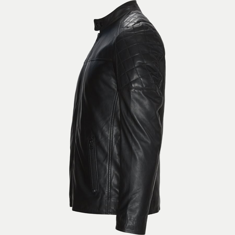 GERRARD - Gerrard Skindjakke - Jakker - Regular - BLACK - 3
