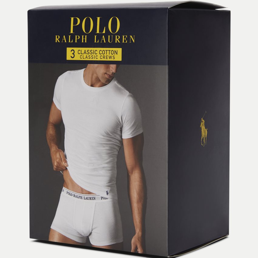 Polo Ralph Lauren Underwear 714709274 CREW 3 PACK GRÅ/HVID/SORT