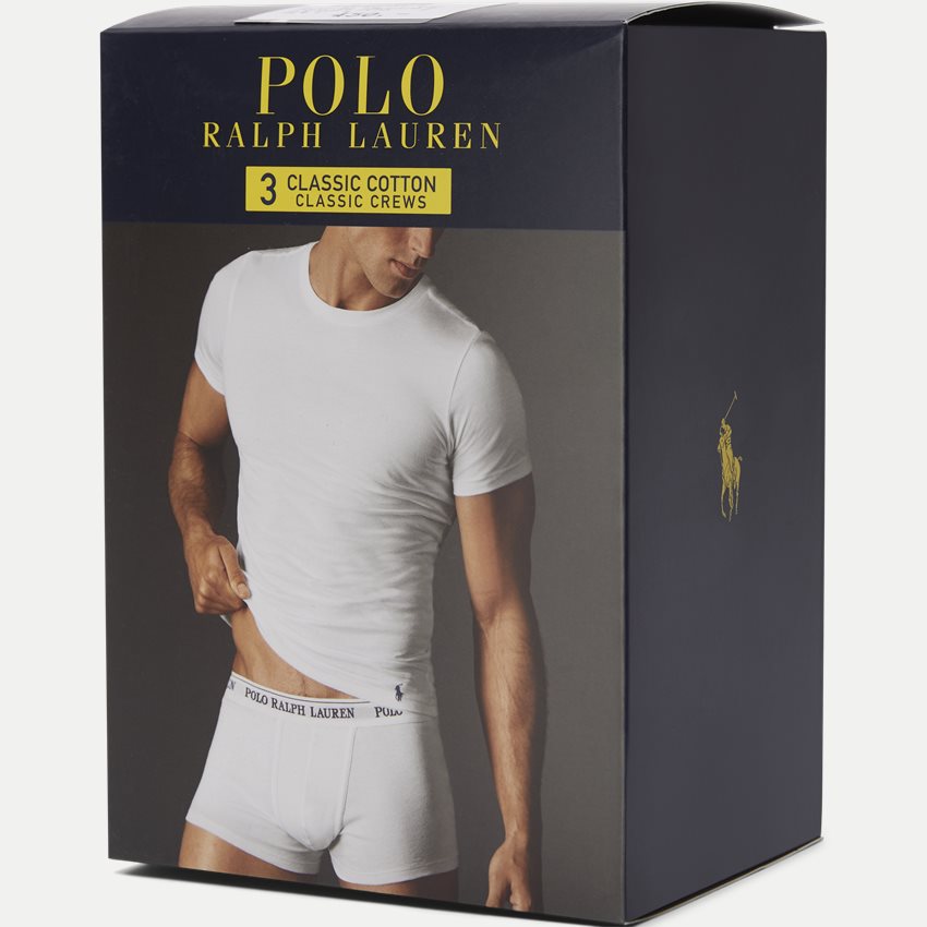 Polo Ralph Lauren Underkläder 714709274 CREW 3 PACK HVID