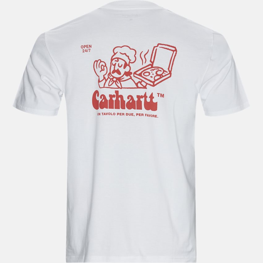 Carhartt WIP T-shirts S/S BENE I027811 White/Red
