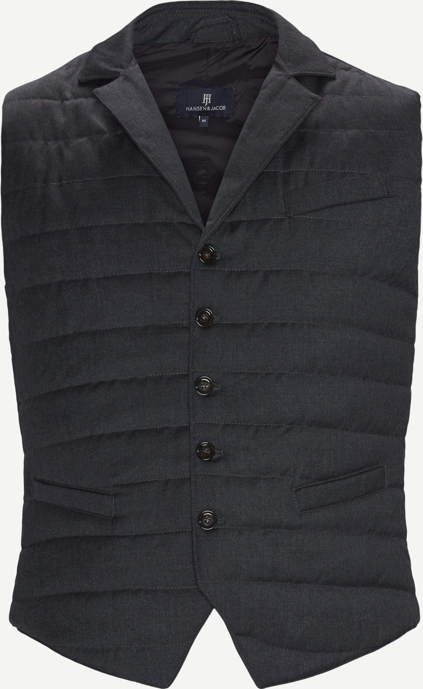 Wool Waistcoat - Vests - Regular fit - Grey