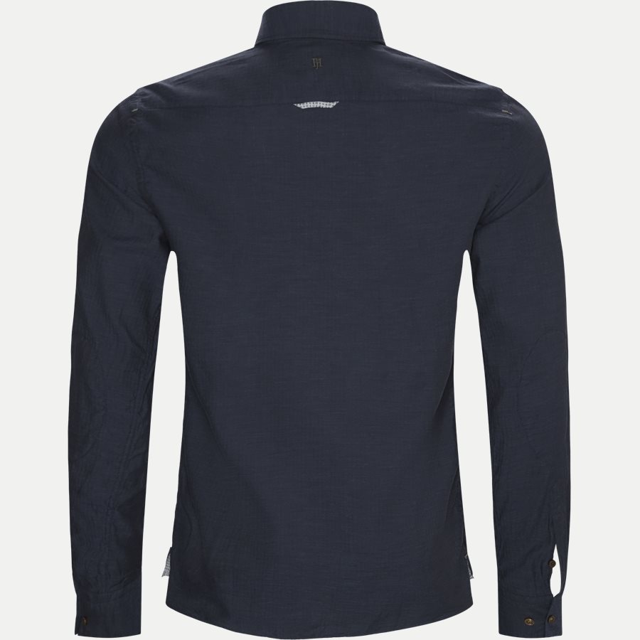 04947 SOLID MELANGE FLANEL - Shirt Solid Melange Flanel - Skjorter - Casual fit - NAVY - 2