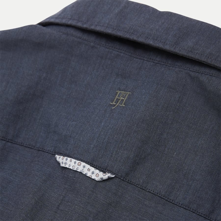04947 SOLID MELANGE FLANEL - Shirt Solid Melange Flanel - Skjorter - Casual fit - NAVY - 4