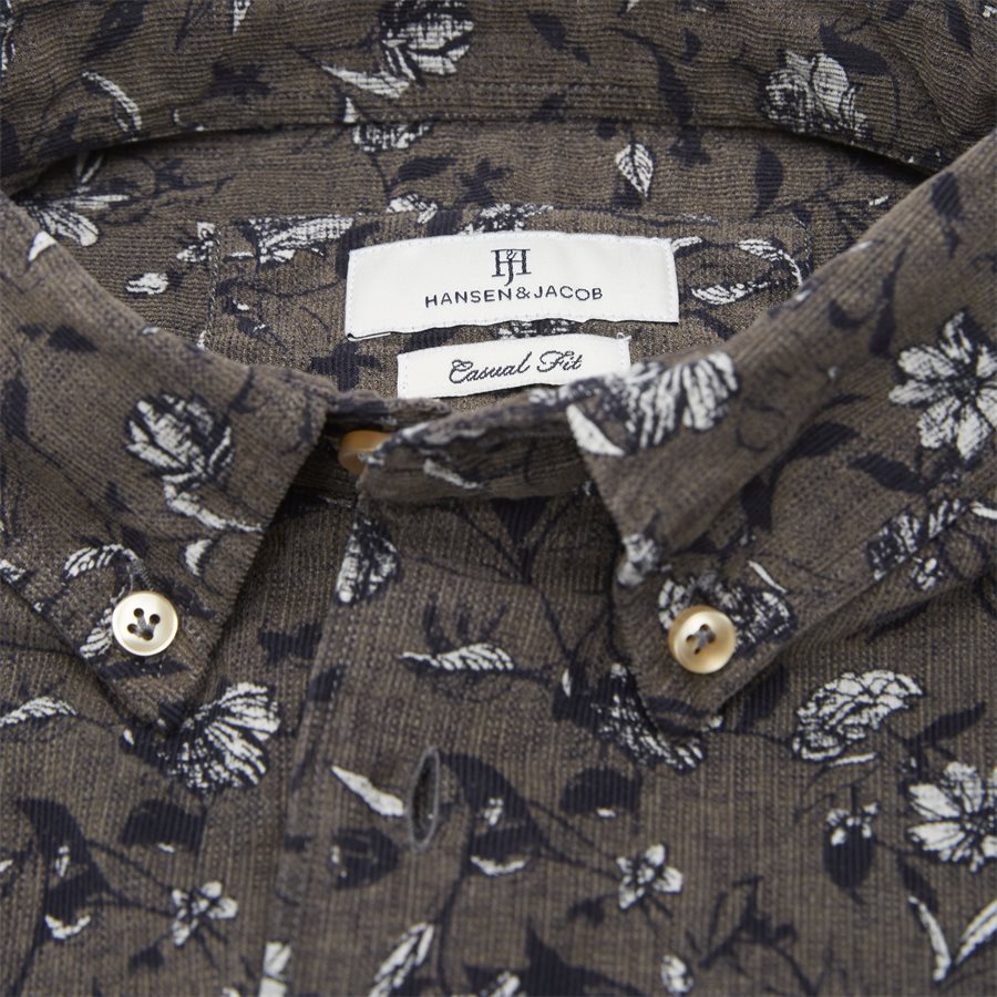 04936 VELVET PRINT - Shirt Velvet print - Skjorter - Casual fit - GRÅ - 5
