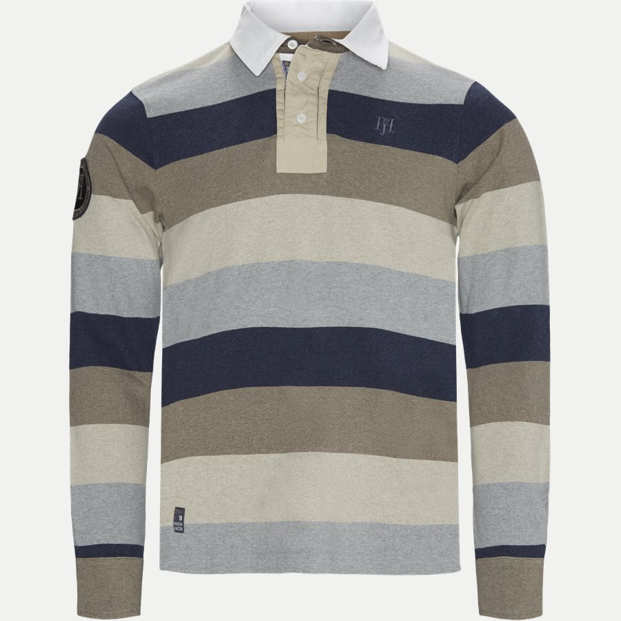 04912 BLOCK STRIPE RUGGER - Multi Block Stripe Rugger - Skjorter - NAVY - 1