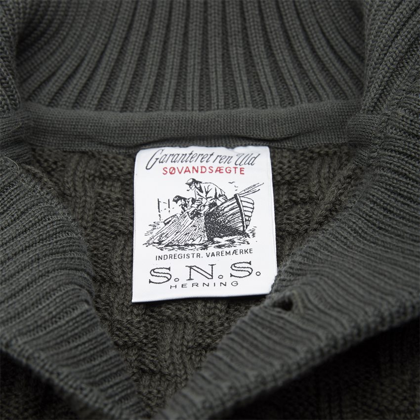 S.N.S Herning Knitwear STARK CARDIGAN 678-00C ARMY