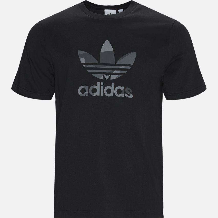 Adidas Originals T-shirts ED6959 CAMO TREFOIL SORT
