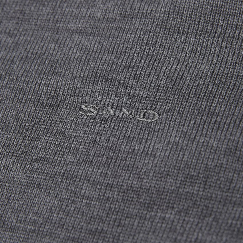 Sand Knitwear MERINO EMB. DUSTIN GRÅ