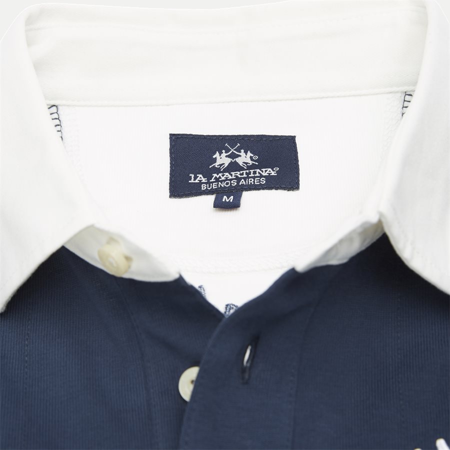 OMP623 JS210 - Rugby Jersey Polo LS - T-shirts - Regular - NAVY - 6