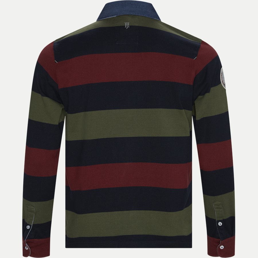 05069 STRIPED RUGGER - Striped Rugger Polo T-shirt - T-shirts - Regular - NAVY - 2