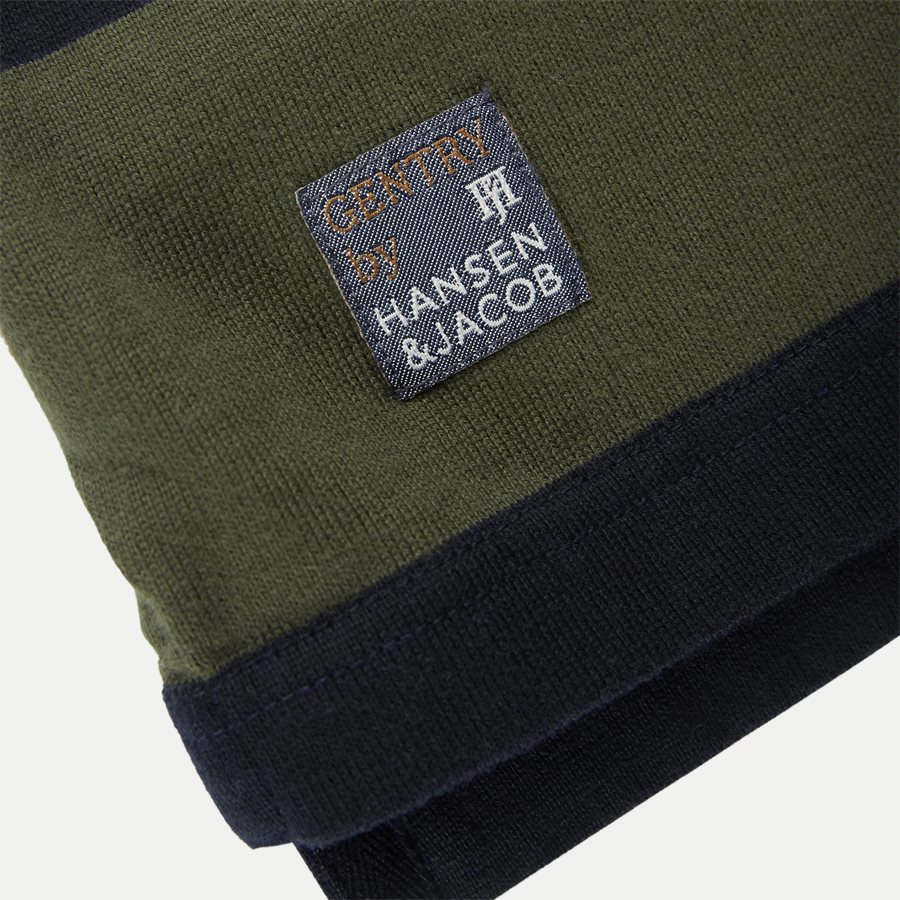 05069 STRIPED RUGGER - Striped Rugger Polo T-shirt - T-shirts - Regular - NAVY - 7