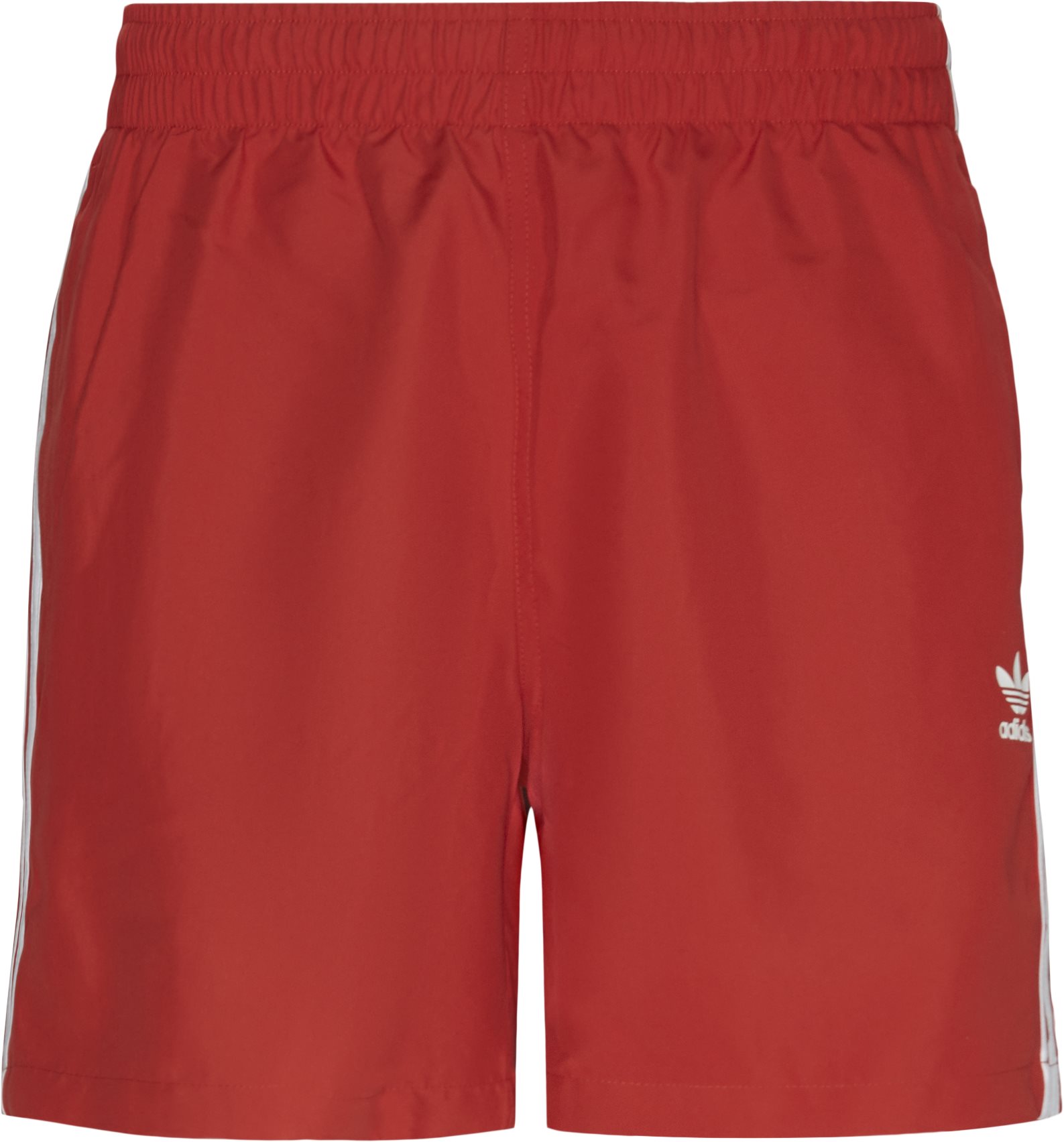 3 randiga badshorts - Shorts - Regular fit - Röd