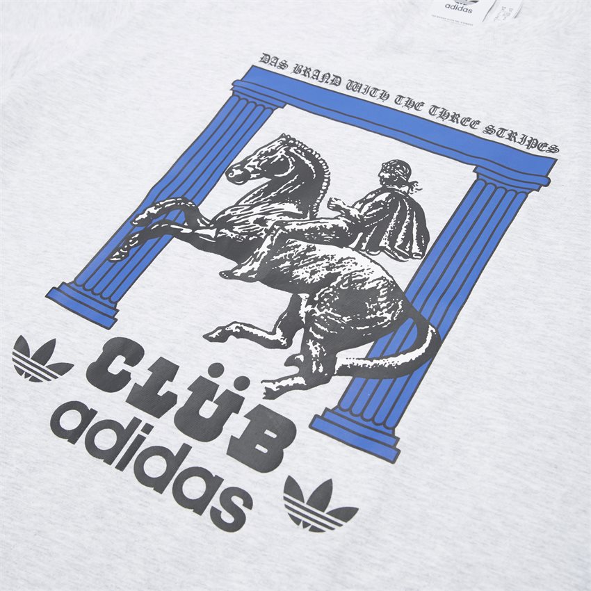 Adidas Originals T-shirts CLUBPILLARS FM1451 GRÅ