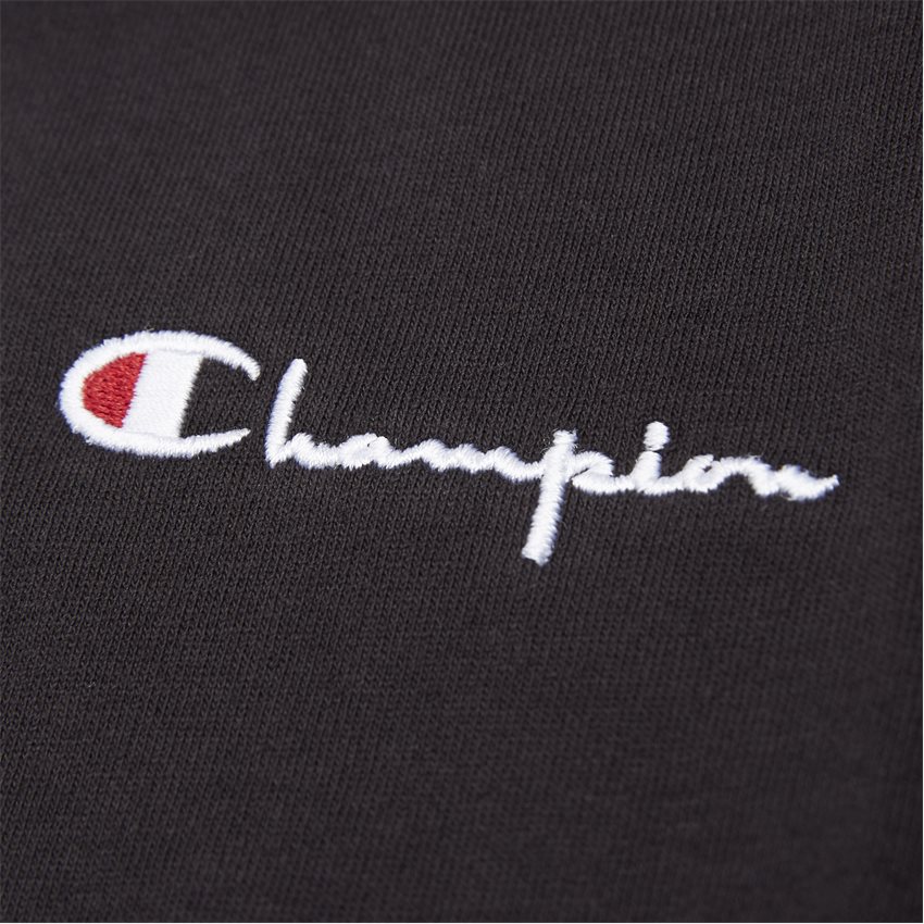 Champion T-shirts LEFT CHEST SCRIPT TEE 214282 SORT