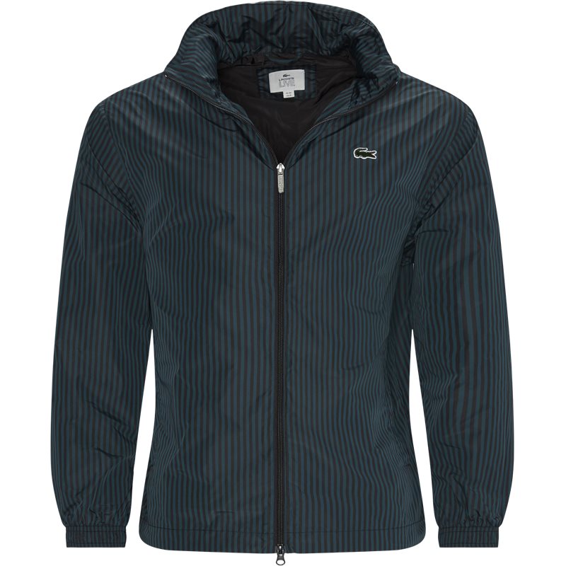 Lacoste Striped Light Zip Jacket Grøn