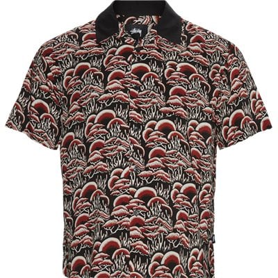 Coral Pattern Shirt Regular fit | Coral Pattern Shirt | Rød